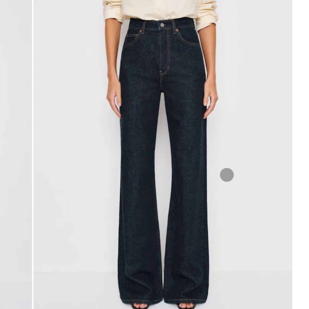 Reformation Black Flare & Wide Leg Jeans - Picture 2 of 9